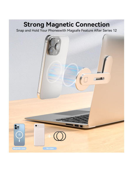 Soporte Magnético CloudValley para Laptop iPhone MagSafe Soporte Magnético CloudValley para Laptop iPhone MagSafe