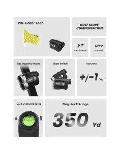 Medidor de Distancia de Golf ACEGMET PF2C 870m Recargable 2