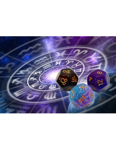 Juego de Dados Astrológicos CREEBUY 3 Piezas D12 Brillantes