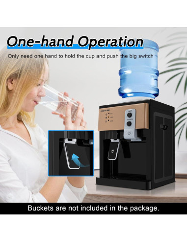 Dispensador de Agua Eléctrico QWNBG 5 Galones Caliente y Frío