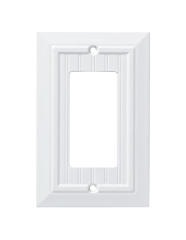 Placa de Pared Decorativa Franklin Brass 1-Gang Blanca