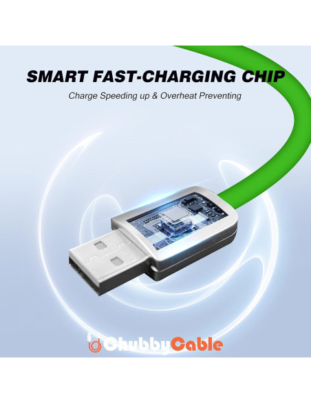 Cable Chubby USB-C 240W 3m Carga Rápida Azul Claro Cable Chubby USB-C 240W 3m Carga Rápida Azul Claro