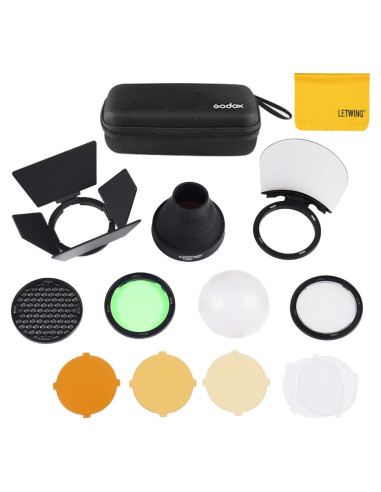 Kit de Accesorios Godox AK-R1 para Flash Redondo V1 AD100 Pro