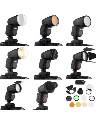 Kit de Accesorios Godox AK-R1 para Flash Redondo V1 AD100 Pro