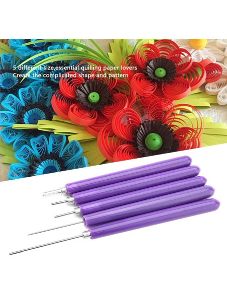 Kit de Herramientas de Quilling 5 Piezas para Manualidades Kit de Herramientas de Quilling 5 Piezas para Manualidades