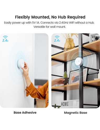 Sensor de Presencia WiFi TREATLIFE Paquete de 3, Radar 24GHz