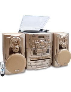 Sistema Estéreo Jensen Bluetooth con Tocadiscos y CD 2