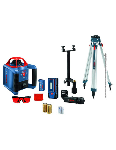Láser Rotativo Bosch GRL900-20HVK con Tripode y Receptor