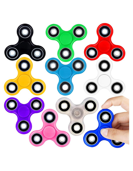 Fidget Spinner SCIONE 10 Piezas Alivio Estrés Oficina Fidget Spinner SCIONE 10 Piezas Alivio Estrés Oficina