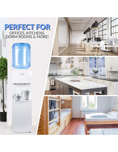 Dispensador de Agua Caliente y Fría Igloo 5 Galones - Blanco