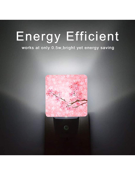 Luz Nocturna LED Oeaskly Flores de Cerezo 0.5W Luz Nocturna LED Oeaskly Flores de Cerezo 0.5W