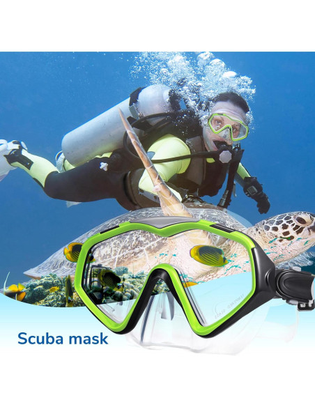 Máscara de Buceo iGym Snorkel, Lente Ultra Clara, Ajustable Máscara de Buceo iGym Snorkel, Lente Ultra Clara, Ajustable