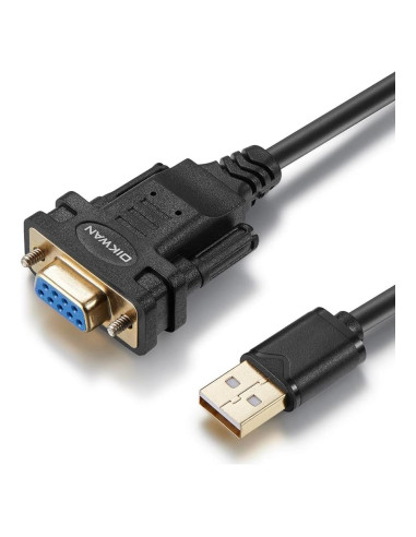 Adaptador USB a RS232 DB9 Femenino OIKWAN 1.83m