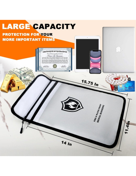 Bolsa Ignífuga Tusirgre 40x29 cm con Protección RFID Bolsa Ignífuga Tusirgre 40x29 cm con Protección RFID