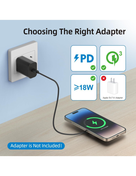 Cargador Inalámbrico Magnético PINRUIGE 15W para iPhone 12-15 Cargador Inalámbrico Magnético PINRUIGE 15W para iPhone 12-15