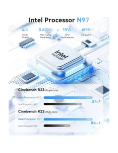 Mini PC ACEMAGIC V1, Intel N97, 16GB RAM, 1TB SSD 2