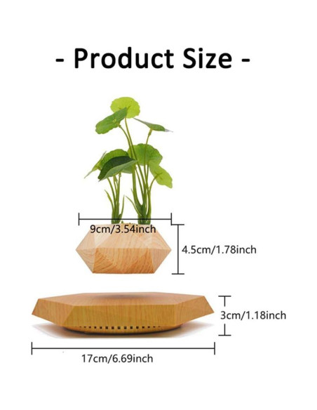 Maceta Flotante Hexagonal KIYOMING para Bonsai 19x19 cm Maceta Flotante Hexagonal KIYOMING para Bonsai 19x19 cm