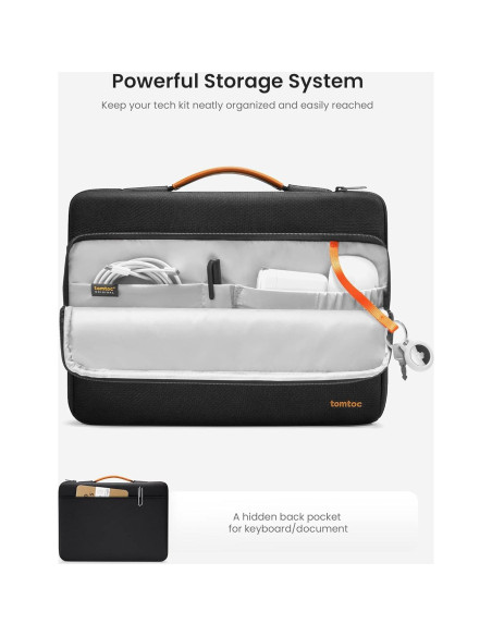 Funda Protectora tomtoc para Laptop 14" MacBook Pro Negra Funda Protectora tomtoc para Laptop 14" MacBook Pro Negra
