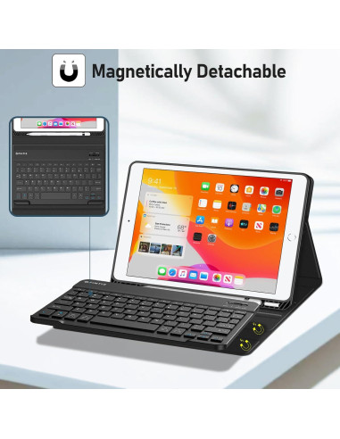 Funda teclado Fintie iPad 10.2" 9/8/7 gen Bluetooth