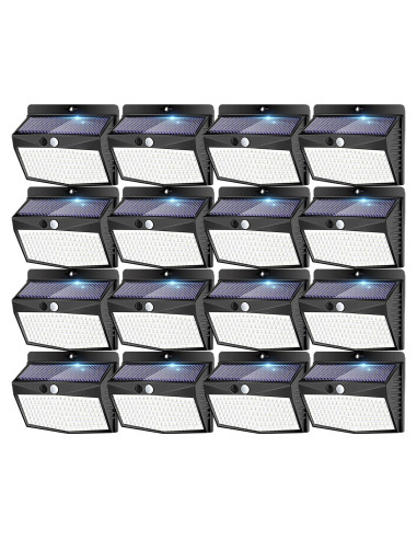Luces Solares Peasur 16 Paquetes con Sensor de Movimiento