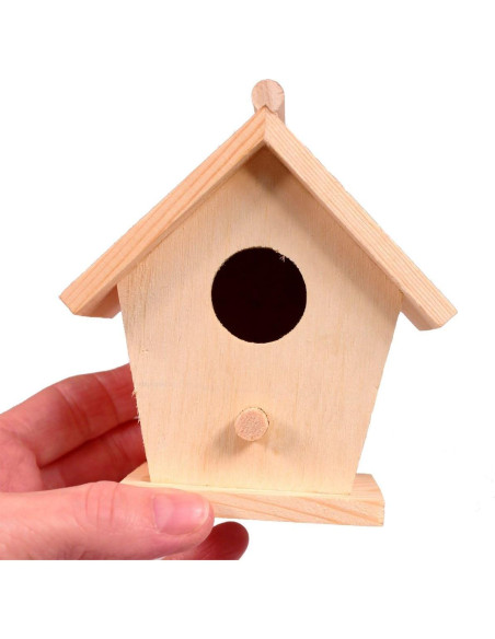Set de 4 Casas de Pájaros Mini Creative Hobbies 10 cm Madera Set de 4 Casas de Pájaros Mini Creative Hobbies 10 cm Madera