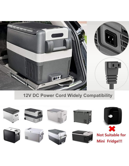 Adaptador de corriente KFD para nevera de coche 12V-24V Adaptador de corriente KFD para nevera de coche 12V-24V