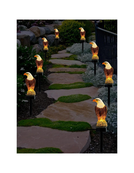 Estatua de Águila Solar CHUANGFENG 44.45 cm Decorativa Estatua de Águila Solar CHUANGFENG 44.45 cm Decorativa