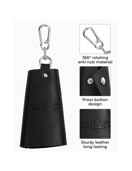 Funda de Llave de Cuero KEMIMOTO para Hombres 13x9cm Funda de Llave de Cuero KEMIMOTO para Hombres 13x9cm