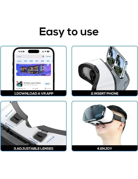 Auriculares VR UMEEUTOO 3D para Smartphone 4.5-6.3" HD Auriculares VR UMEEUTOO 3D para Smartphone 4.5-6.3" HD