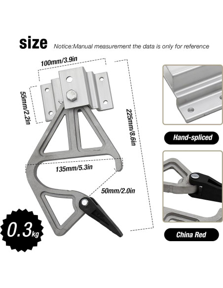 Kit de bloqueo de escalera ZUDKSUY con hebillas de aluminio Kit de bloqueo de escalera ZUDKSUY con hebillas de aluminio