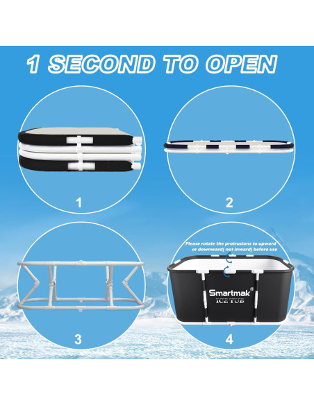 Bañera de Hielo Smartmak XL Portátil para Terapia Fría Bañera de Hielo Smartmak XL Portátil para Terapia Fría
