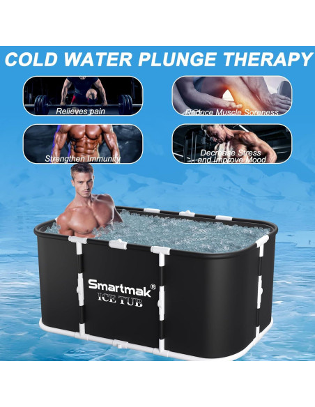 Bañera de Hielo Smartmak XL Portátil para Terapia Fría Bañera de Hielo Smartmak XL Portátil para Terapia Fría