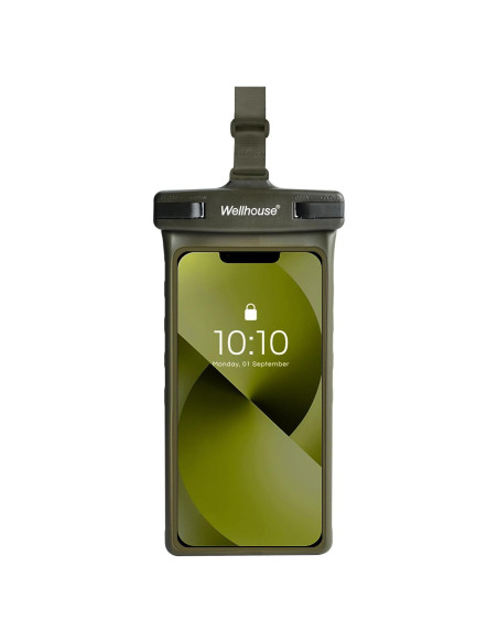 Funda Impermeable Wellhouse para Smartphone 7" Oliva Funda Impermeable Wellhouse para Smartphone 7" Oliva