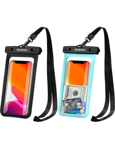 Funda Impermeable Universal PEORSEFI para Teléfono hasta 17,78 cm