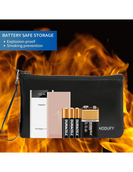 Bolsa Ignífuga Hodufy para Dinero y Documentos 26,67x17,53cm Bolsa Ignífuga Hodufy para Dinero y Documentos 26,67x17,53cm