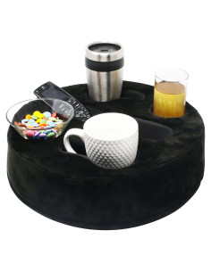 Soporte de Taza Mookundy Sofa Buddy - Antideslizante Negro