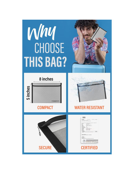 Bolsa a Prueba de Fuego The Good Stuff TGS FIREBAG 20x12 cm Bolsa a Prueba de Fuego The Good Stuff TGS FIREBAG 20x12 cm