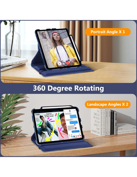 Funda Rotativa Fintie para iPad 11" y 10.9" - Mármol Oceánico Funda Rotativa Fintie para iPad 11" y 10.9" - Mármol Oceánico