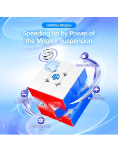 Cubo GAN 356 Maglev 3x3 Magnético Auto-Alineación 30+ 2