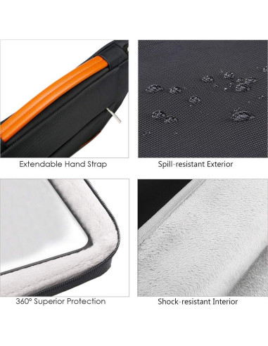 Funda Protectora Lacdo 360 para Laptop 15" Resistente al Agua