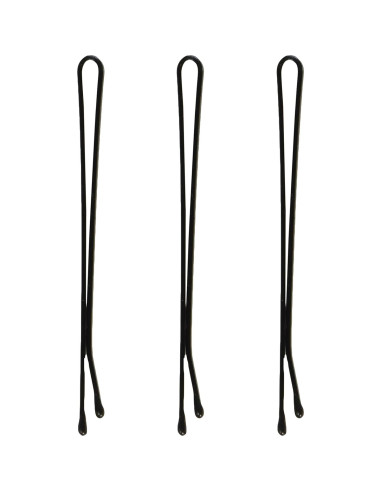 Pinzas de Cabello Grandes Diane 6.35 cm Negras - 475 Unidades