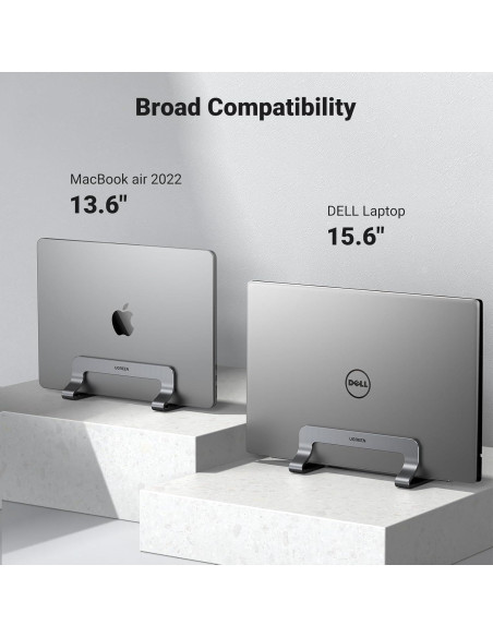 Soporte Vertical para Laptop UGREEN Gris Ajustable 17.3" Soporte Vertical para Laptop UGREEN Gris Ajustable 17.3"