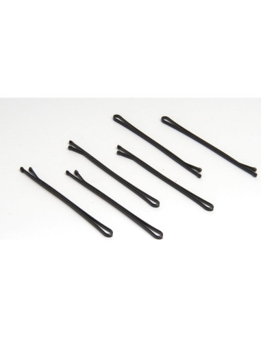 Pinzas de Cabello Grandes Diane 6.35 cm Negras - 475 Unidades