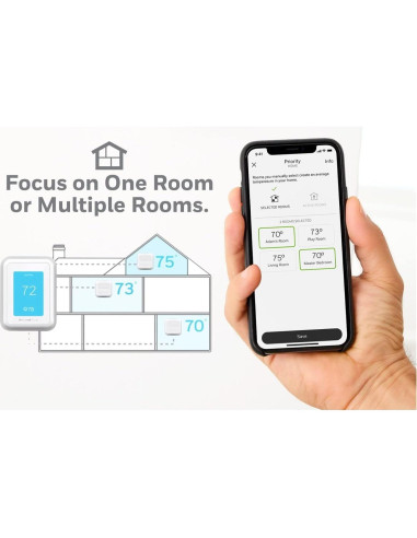 Termostato Inteligente Honeywell Home RCHT9510WF T9 Wi-Fi