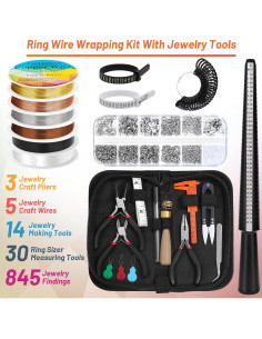 Kit de Joyería Audab - Herramientas y Alambres para Anillos 2