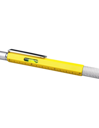 Bolígrafo Multifuncional DUNBONG 6 en 1 Metal Amarillo