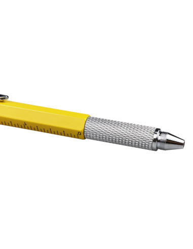 Bolígrafo Multifuncional DUNBONG 6 en 1 Metal Amarillo