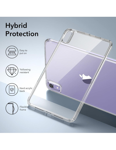 Funda Transparente ESR para iPad Mini 7/6 - Delgada y Ligera