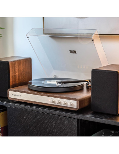 Tocadiscos Crosley C65A-WAGL 2 Velocidades Bluetooth 50W