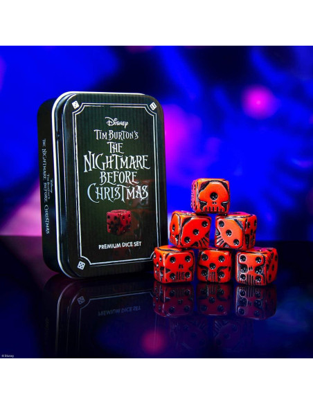 Juego de Dados Premium USAOPOLY Pesadilla Antes de Navidad Juego de Dados Premium USAOPOLY Pesadilla Antes de Navidad